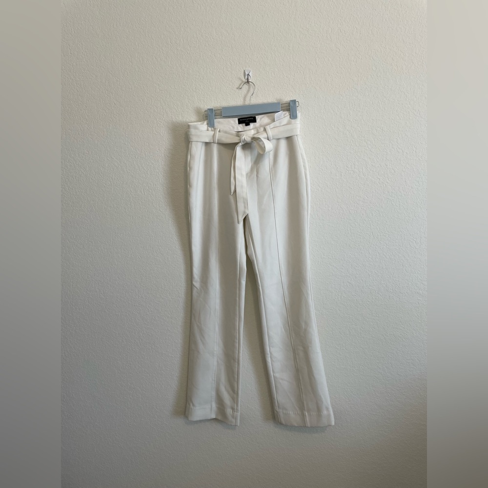 Banana Republic White Flare Work Pants